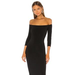 Norma Kamali Fishtail Off the Shoulder Gown